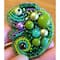 Crystal Art Beadwork Kit For Creating Broоch Chameleon